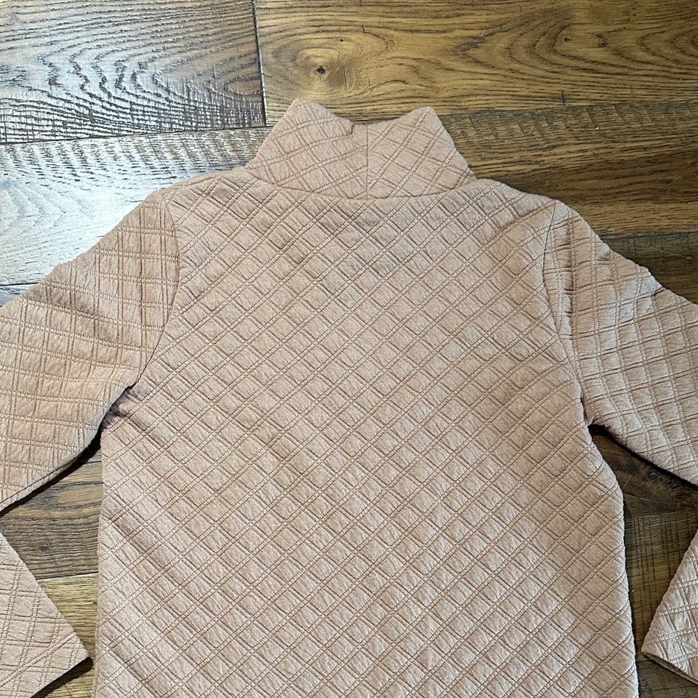 J. Crew Tan Quilted Pullover - Picture 5 of 5
